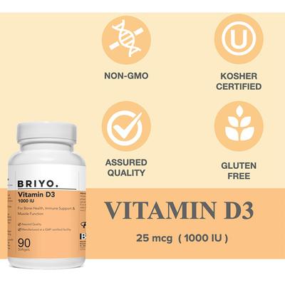 Briyo Vitamin D3 1000 IU Softgel 90's - Multi-Vitamins