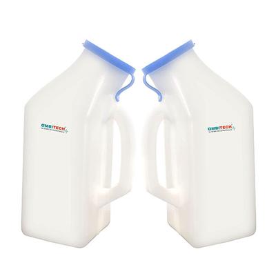 Ambitech Portable Safe Medical Grade Plastic Urine 1000 ml Pot (Pack of 2) - Surgical Instruments