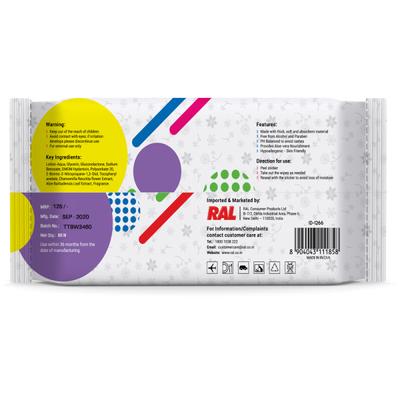 Tiffy & Toffee 99% Water Baby Wet Wipes (Pack of 3 x 80's) - Diapers & Wipes