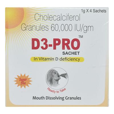 D3 PRO Sugar Free Granules 1gm - Supplements-Vit