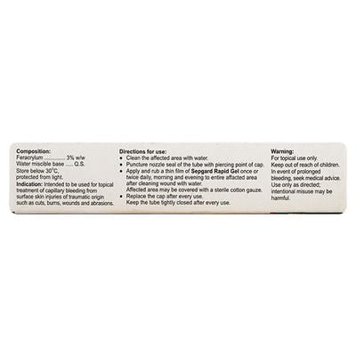 SEPGARD RAPID Gel 15gm - Bleeding Disorders-Hae