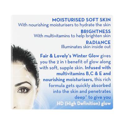 Fair & Lovely Winter Glow Fairness Cream 80 gm - Face Creams