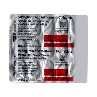 VYSOV M 50/850mg Tablet 15's - Diabetes-Ant
