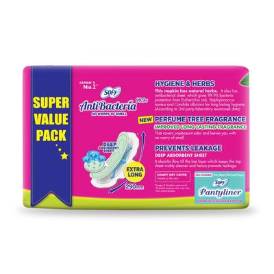 Sofy Antibacteria Extra Long Pads (XL) - Slim 48's - Sanitary Napkins
