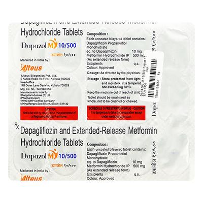 DAPAZOL M 10/500 Tablet 10's - Diabetes-Ant