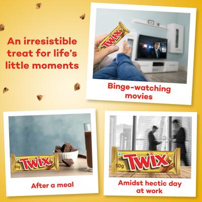 Twix Chocolate Bar 50 gm - Nutritional Bars