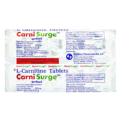 Carnisurge 500mg Tablet 10'S - Supplements-Ent