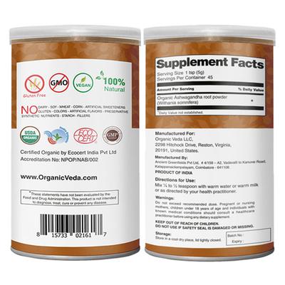 Organic Veda Ashwagandha Root Powder 227 gm - Ashwagandha