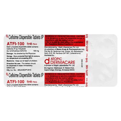 ATFI 100mg Dispersible Tablet 10's - Bacterial Infections-Cep