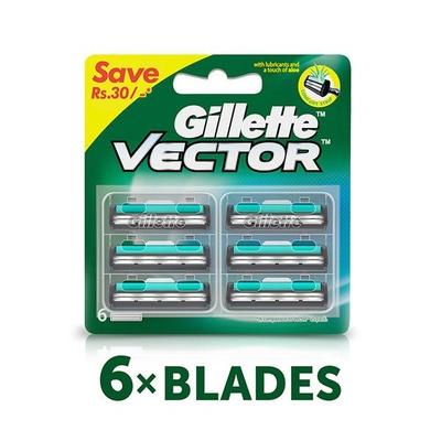 Gillette Vector Cartridges 6's - Razors & Cartridges