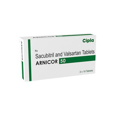 ARNICOR 50 Tablet 10's - Heart Failure-Ant