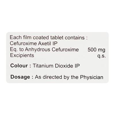 HAPPYCEF 500mg Tablet 10's - Bacterial Infections-Cep