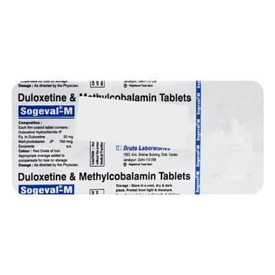 SOGEVAL M Tablet 10's - Neuropathic Pain-Dru