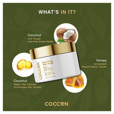 Coccoon Enriching Hair Mask 350 gm - Hair Masks & Packs