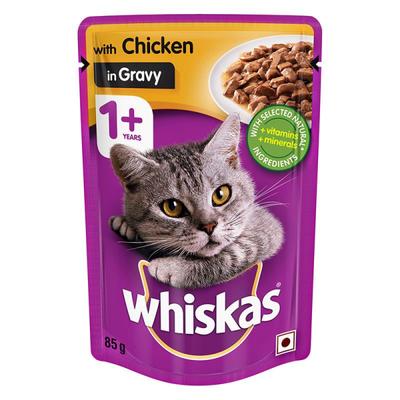 Whiskas Adult Chicken in Gravy 85 gm - Petfood