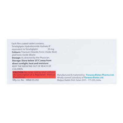 Tenepan 20mg Tablet 10'S - Diabetes-Ant