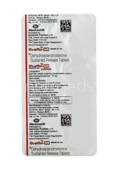 Ovaflo SR 75mg Tablet 7'S - Hormonal Therapy-Cor