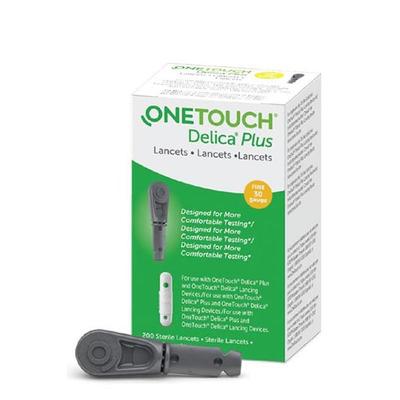 OneTouch Verio Test Strip 100's + OneTouch Delica Plus Lancet (Pack of 2 x 25's) - Blood Glucose Monitors/Strips