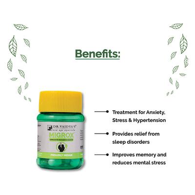 Dr.Vaidya's Migrox Capsule (Pack of 2 x 30's) - Speciality Medicines