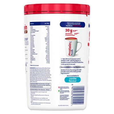 Horlicks Protein Plus Powder - Chocolate Flavour 400 gm (Pet Jar) - Daily Health Drinks