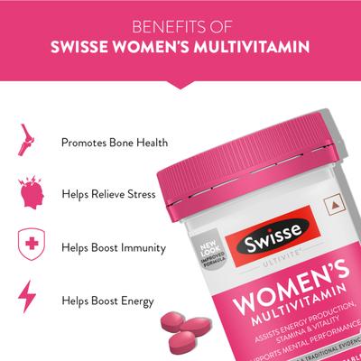 Swisse Ultivite Women's Multivitamin Tablet 60's - Women Health