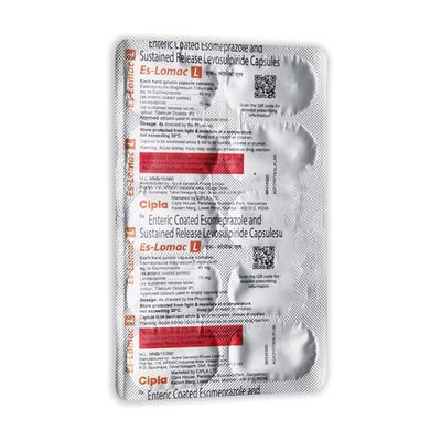 ES LOMAC L Capsule 10's - Ulcer/Reflux/Flatulence-Aaa