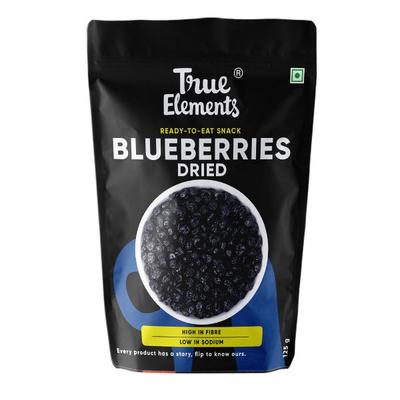 True Elements Dried Blueberries 125 gm - Nutritional Bars
