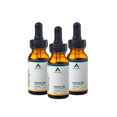 Age Ayurveda Nasja Herbal Nasal Drops Oil (Pack of 3 x 30 ml) - Speciality Medicines