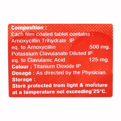 AGUMERZ CV 625mg Tablet 10's - Bacterial Infections-Pen
