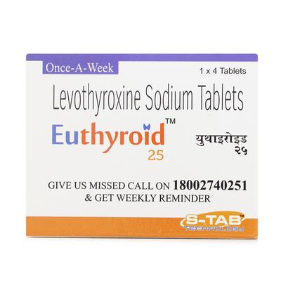 Euthyroid 25Mcg Tablet 4'S - Hypothyroidism