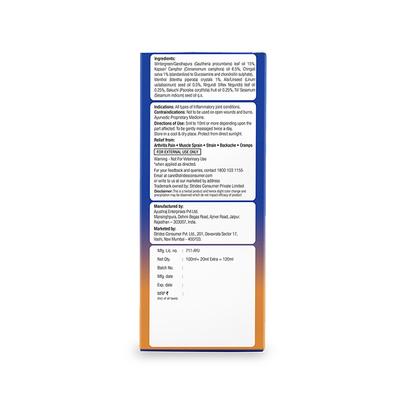 JointFlex Pain Relief Massage Oil 120 ml - Pain Relief Oil