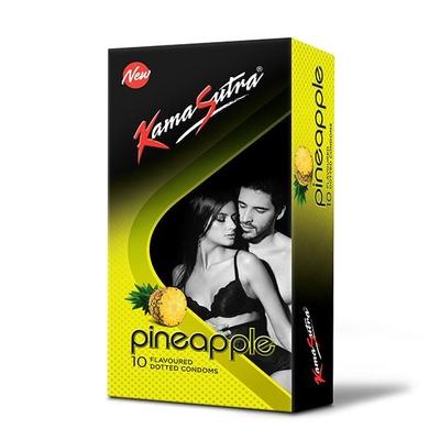 Kamasutra Condoms - Pineapple Flavoured 10's - Plain/Flavoured Condoms