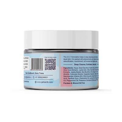 Sanfe Underarm Detox Exfoliator Cream - Dead Sea Mud & Blue Sea Kale 50 gm - Scrubs & Exfoliants