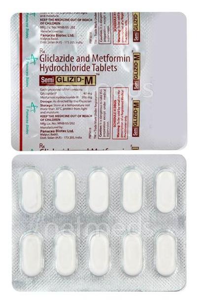 Semi Glizid M Tablet 10'S - Diabetes-Ant