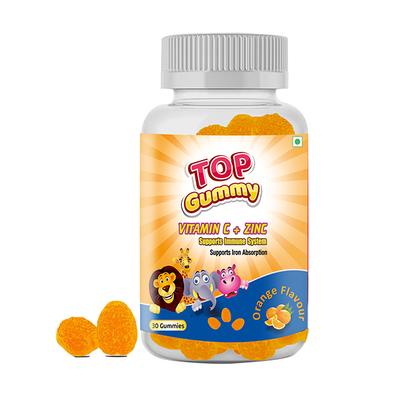 Top Gummy Vitamin C + Zinc Gummies - Orange Flavour 30's - Multi-Vitamins