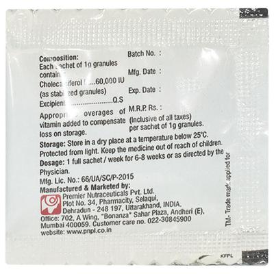 D3 PRO Sugar Free Granules 1gm - Supplements-Vit