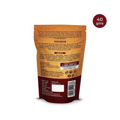 VCare Herbal Anti-Dandruff Hair Wash Powder (Pack of 10 x 40 gm) - Dry Shampoos & Conditioners