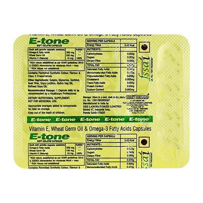 E TONE Capsule 10's - Supplements-Vam