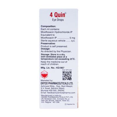 4 Quin Eye Drops 5ml - Eye Infections-Eaa