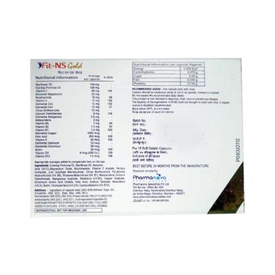 Fit NS Gold Capsule 15'S - Supplements-Sup