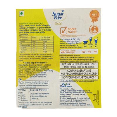 SUGAR FREE GOLD PELLETS 50's - Sugar Substitute