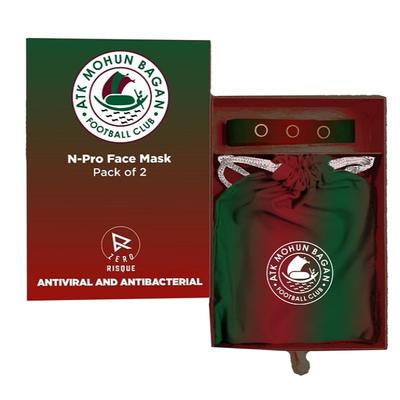 Zero Risque ATK Mohun Bagan N-Pro Face Mask 2's - Face Mask