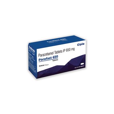 PARAFAST 650 Tablet 10's - Fever-Ana