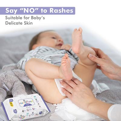 R for Rabbit Feather Pure Wipes (Pack of 3 x 72's) - Diapers & Wipes