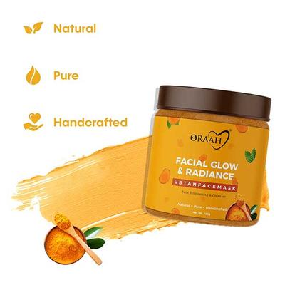 Oraah Facial Glow & Radiance Ubtan Face Mask 100 gm - Personal Care (Ayush)