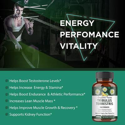Organic Veda Tribulus Terrestris Extra Strength Veg Capsule 120's - Sexual Healthcare