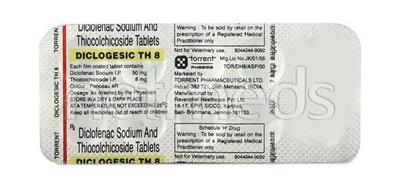 Diclogesic TH 8mg Tablet 10'S - Muscle Cramps/Spasticity-Mus