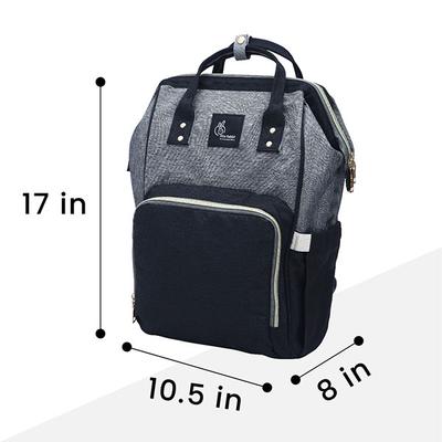 R for Rabbit Caramello Diaper Bag - Black Grey - Diapers & Wipes