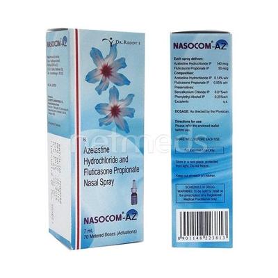 Nasocom AZ Nasal Spray 70Md - Nasal Congestion-Nas