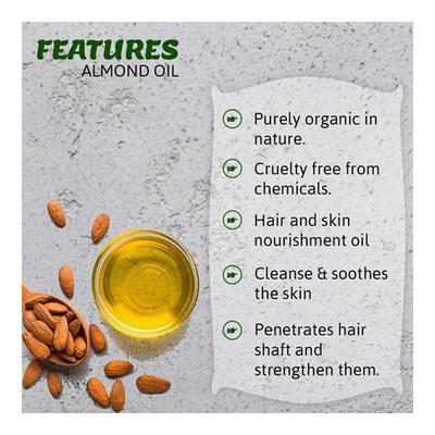 Indus Valley Bio Organic Cold Pressed Oil - Sweet Almond 100 ml - Personal Care (Ayush)